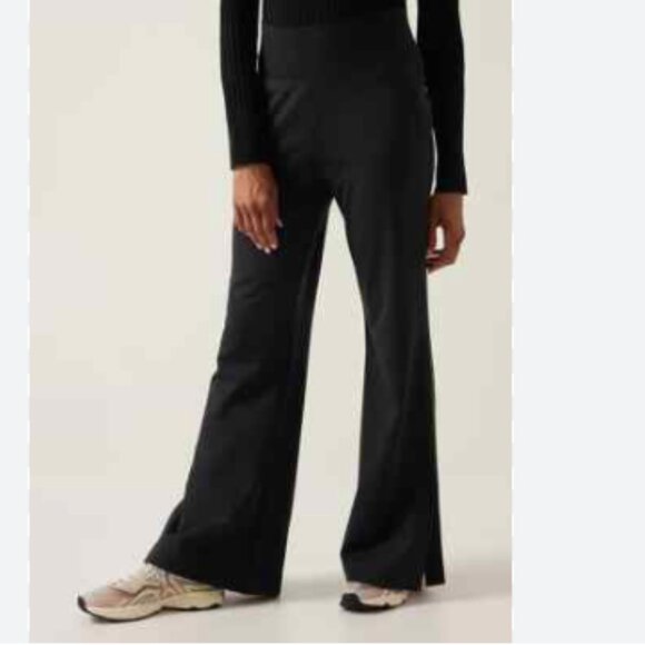 Athleta Venice Flare Pants Neutral Minimalist Stretch Wide Leg - Picture 3 of 12
